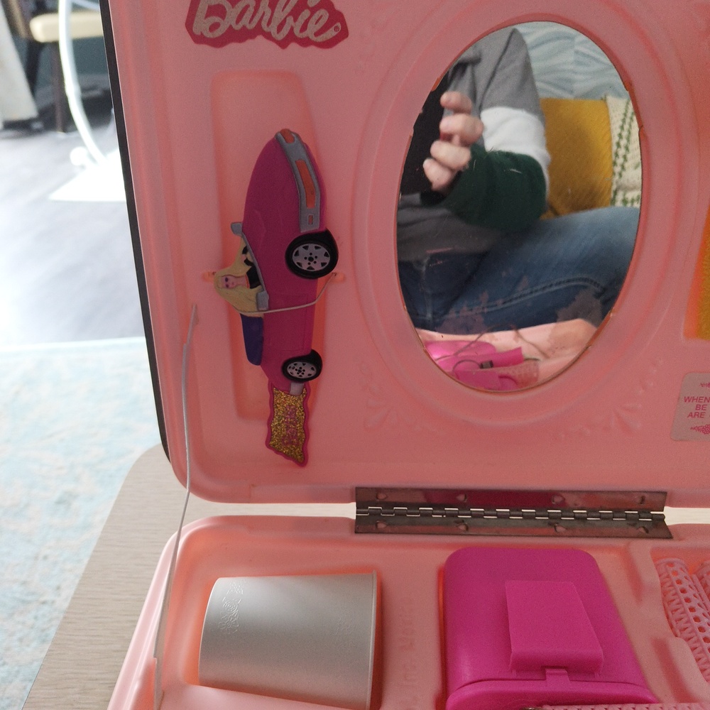 Vintage 1973 Barbie Child Size Vanity Case Working - Picture 8 of 14